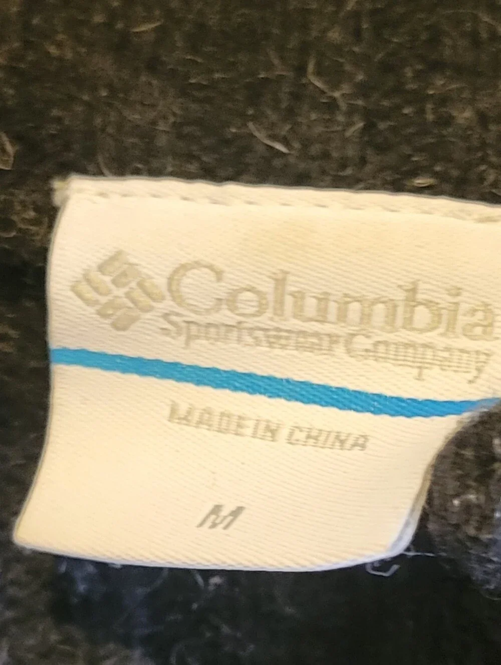 Columbia Men's Charcoal Half-Zip Knit Sweater Size M